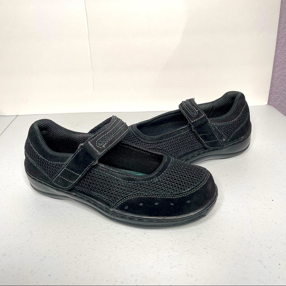 OrthoFeet Black Mary Jane Orthopedic Shoes #851 7.5 D